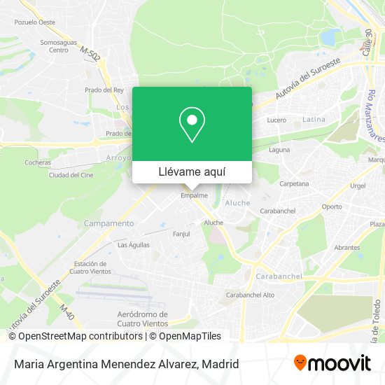 Mapa Maria Argentina Menendez Alvarez