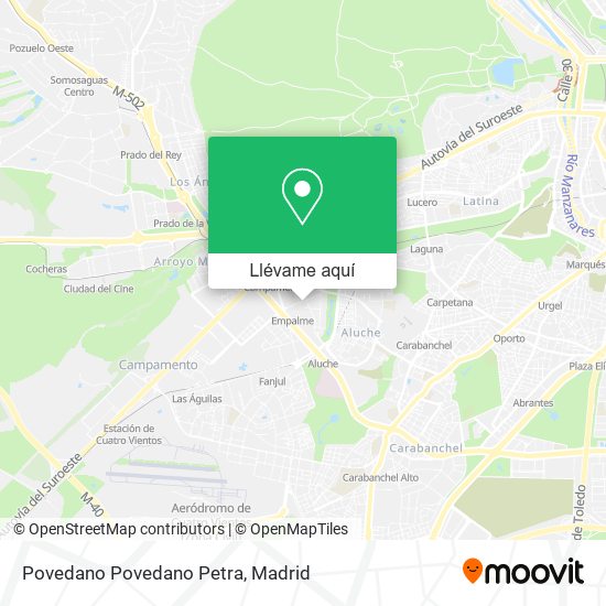 Mapa Povedano Povedano Petra