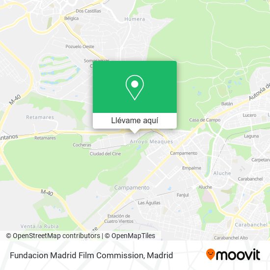 Mapa Fundacion Madrid Film Commission