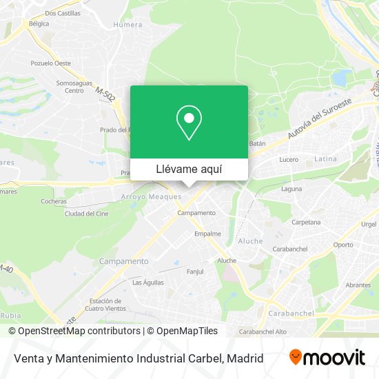 Mapa Venta y Mantenimiento Industrial Carbel