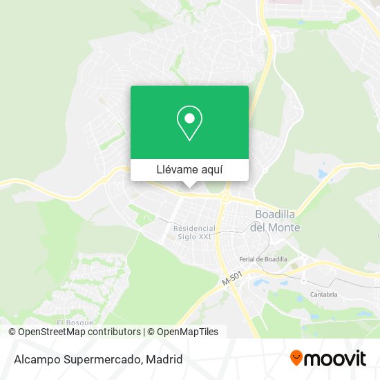 Mapa Alcampo Supermercado