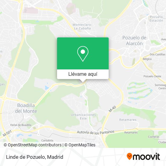 Mapa Linde de Pozuelo