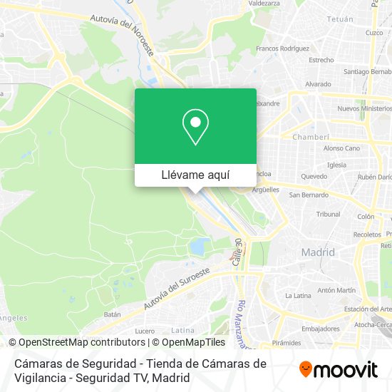 Mapa Cámaras de Seguridad - Tienda de Cámaras de Vigilancia - Seguridad TV