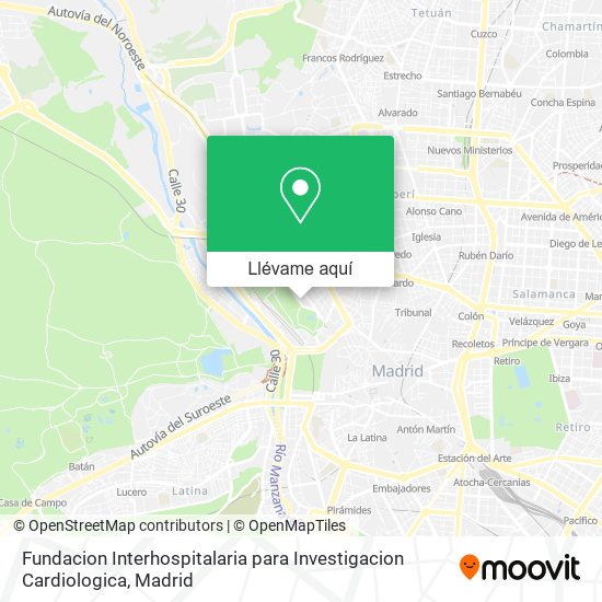 Mapa Fundacion Interhospitalaria para Investigacion Cardiologica