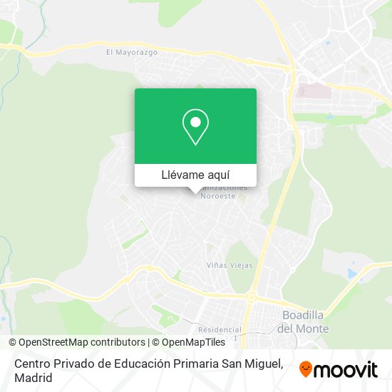 Mapa Centro Privado de Educación Primaria San Miguel