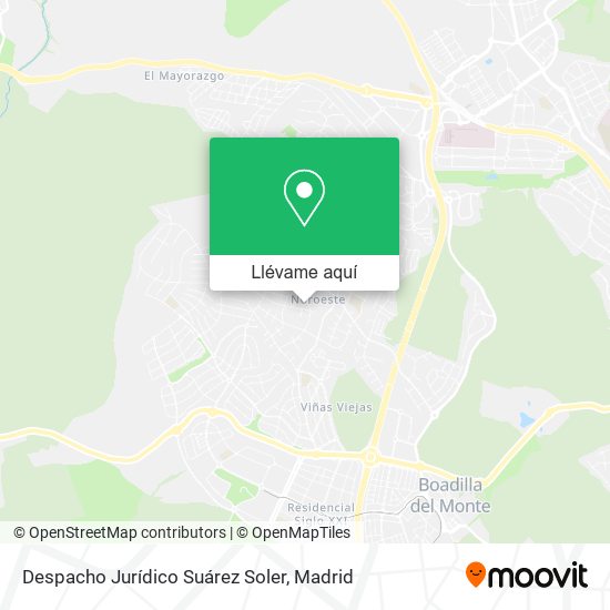 Mapa Despacho Jurídico Suárez Soler