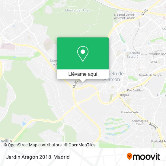 Mapa Jardin Aragon 2018