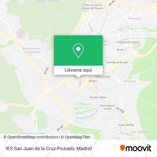 Mapa IES San Juan de la Cruz-Pozuelo