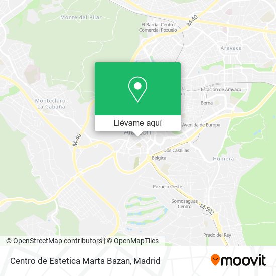 Mapa Centro de Estetica Marta Bazan