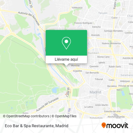 Mapa Eco Bar & Spa Restaurante