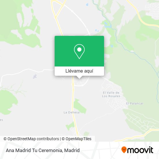 Mapa Ana Madrid Tu Ceremonia