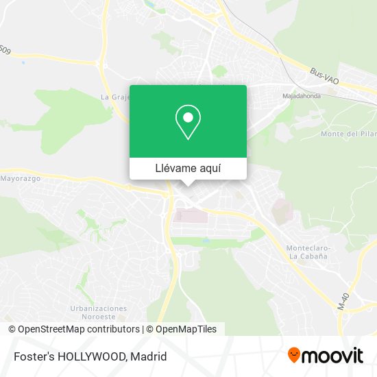 Mapa Foster's HOLLYWOOD