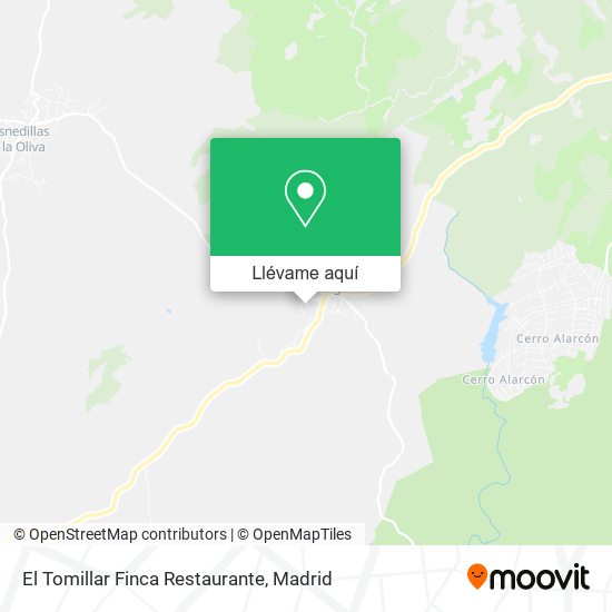 Mapa El Tomillar Finca Restaurante