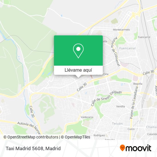 Mapa Taxi Madrid 5608