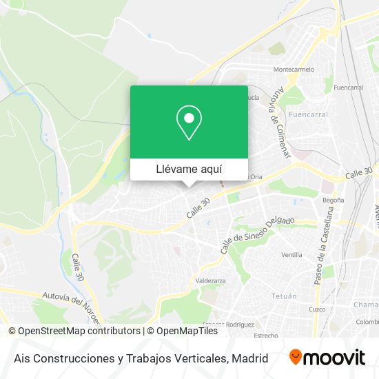 Mapa Ais Construcciones y Trabajos Verticales