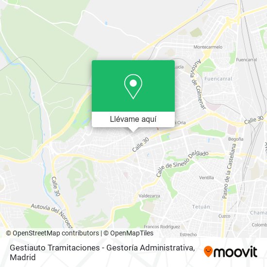 Mapa Gestiauto Tramitaciones - Gestoría Administrativa