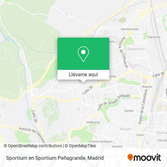 Mapa Sportium en Sportium Peñagrande