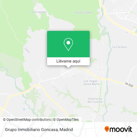 Mapa Grupo Inmobiliario Goncasa