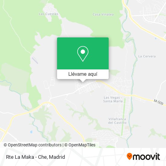 Mapa Rte La Maka - Che