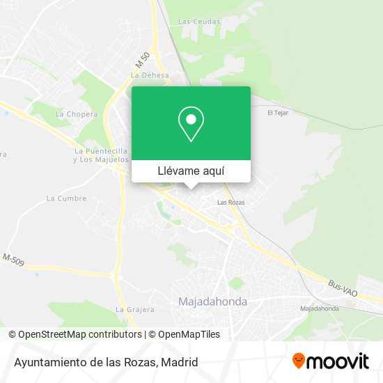 Mapa Ayuntamiento de las Rozas