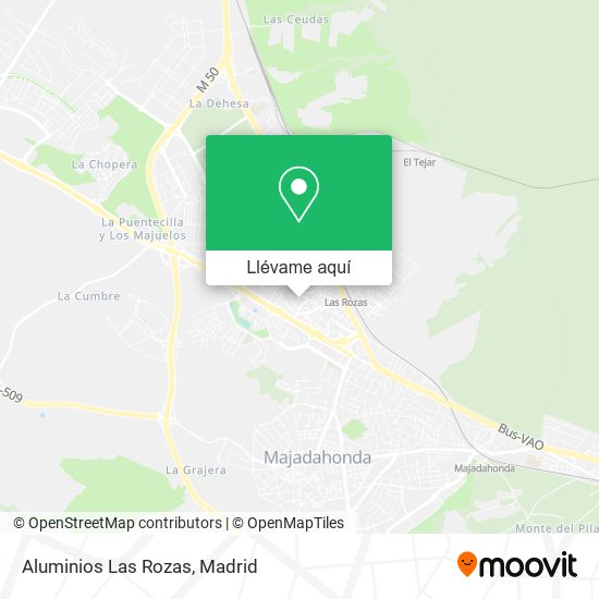 Mapa Aluminios Las Rozas