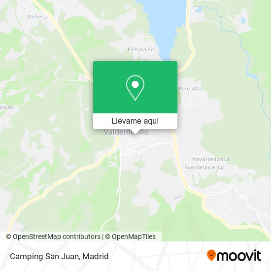 Mapa Camping San Juan