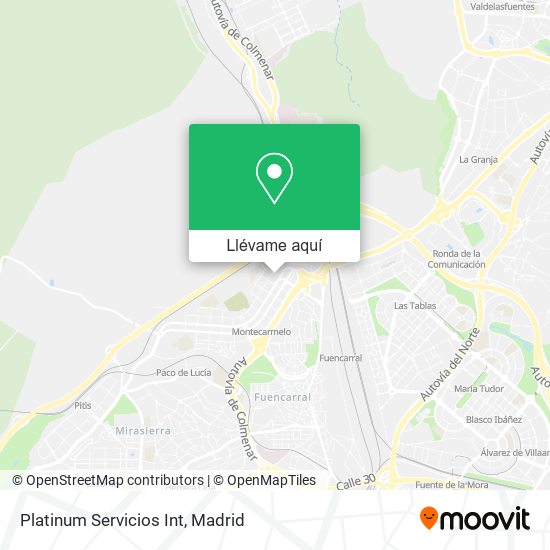 Mapa Platinum Servicios Int