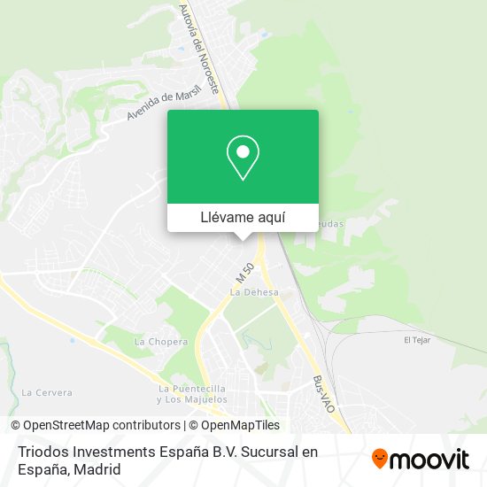 Mapa Triodos Investments España B.V. Sucursal en España