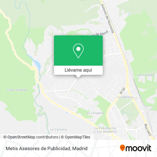 Mapa Metis Asesores de Publicidad