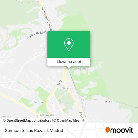 Mapa Samsonite Las Rozas I