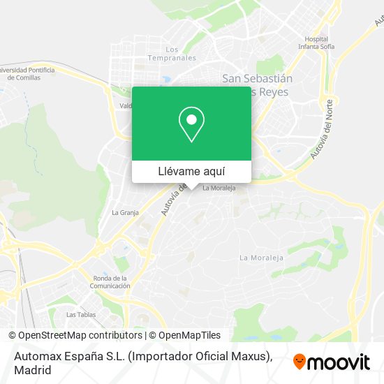 Mapa Automax España S.L. (Importador Oficial Maxus)