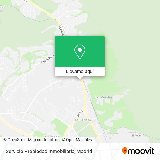 Mapa Servicio Propiedad Inmobiliaria