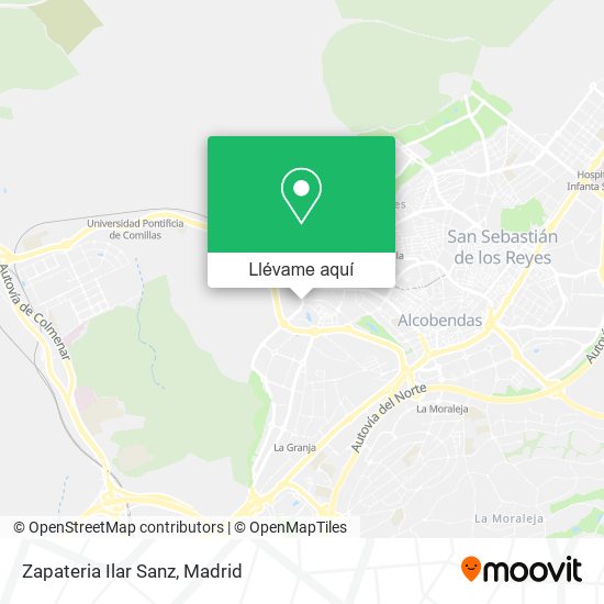 Mapa Zapateria Ilar Sanz