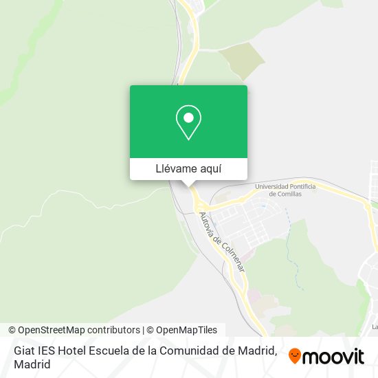 Mapa Giat IES Hotel Escuela de la Comunidad de Madrid