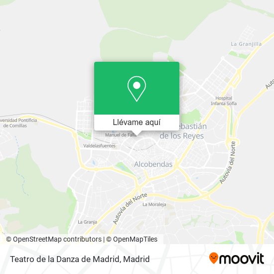Mapa Teatro de la Danza de Madrid
