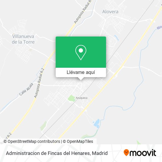 Mapa Administracion de Fincas del Henares