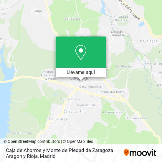 Mapa Caja de Ahorros y Monte de Piedad de Zaragoza Aragon y Rioja