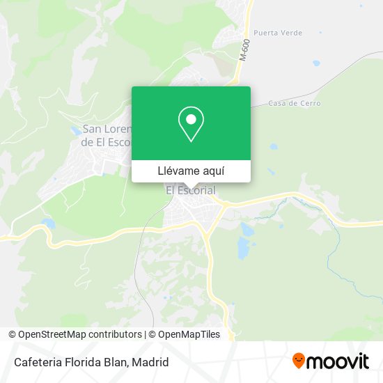Mapa Cafeteria Florida Blan