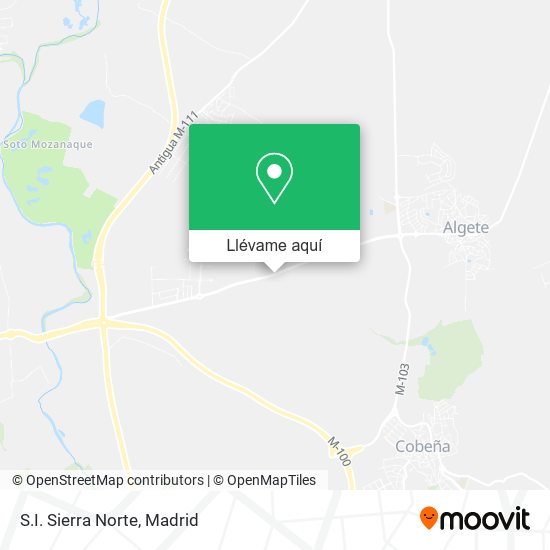 Mapa S.I. Sierra Norte