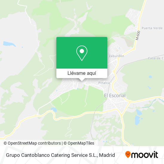 Mapa Grupo Cantoblanco Catering Service S.L.