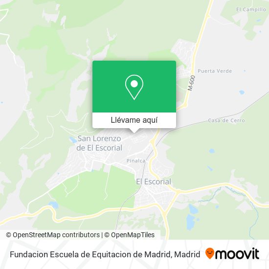 Mapa Fundacion Escuela de Equitacion de Madrid