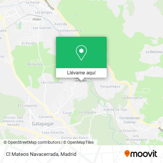 Mapa Cl Mateos Navacerrada