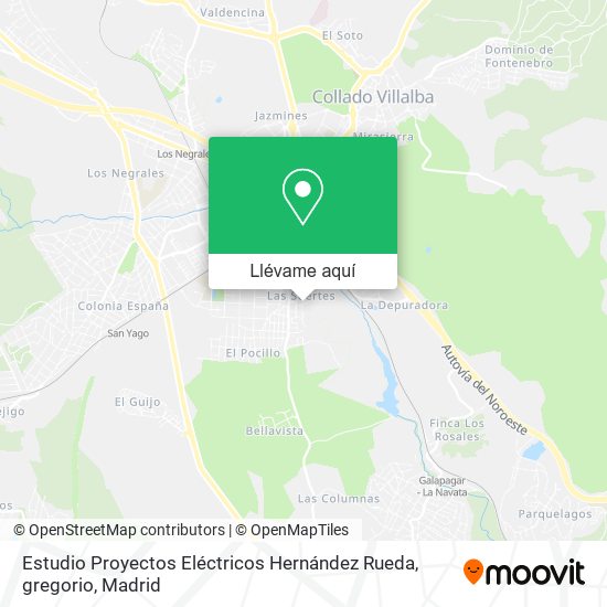 Mapa Estudio Proyectos Eléctricos Hernández Rueda, gregorio