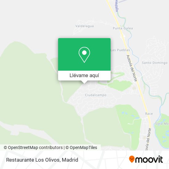 Mapa Restaurante Los Olivos