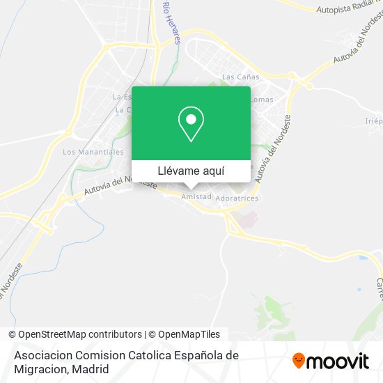 Mapa Asociacion Comision Catolica Española de Migracion