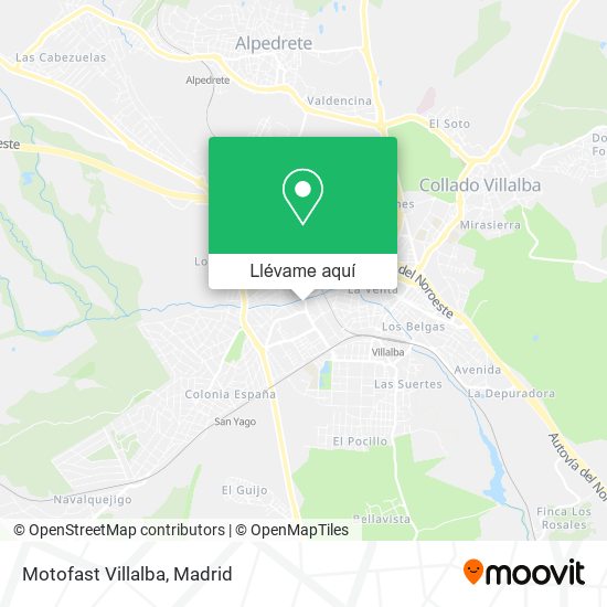 Mapa Motofast Villalba