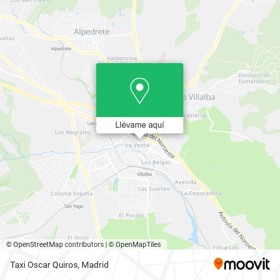 Mapa Taxi Oscar Quiros