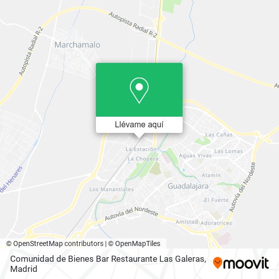 Mapa Comunidad de Bienes Bar Restaurante Las Galeras