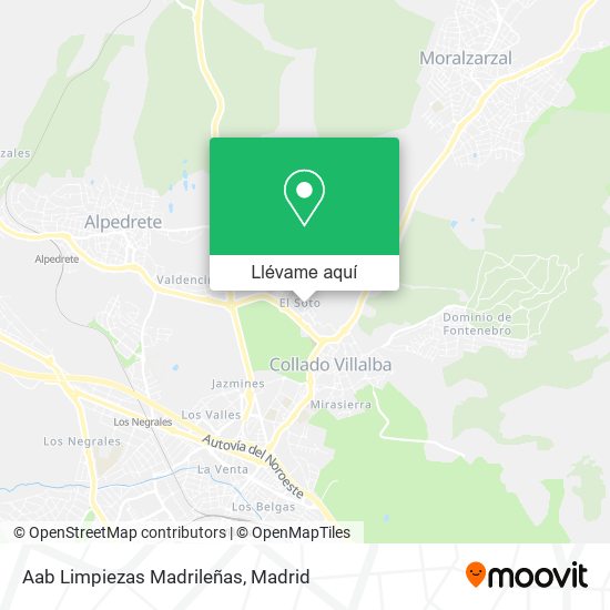 Mapa Aab Limpiezas Madrileñas