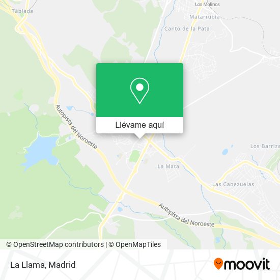 Mapa La Llama